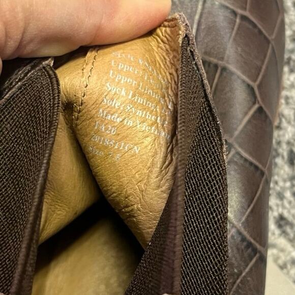 Madewell The Ivy Chelsea Boot Croc Embossed Leather Women’s 7.5‎ Lug Sole Brown - Picture 11 of 12